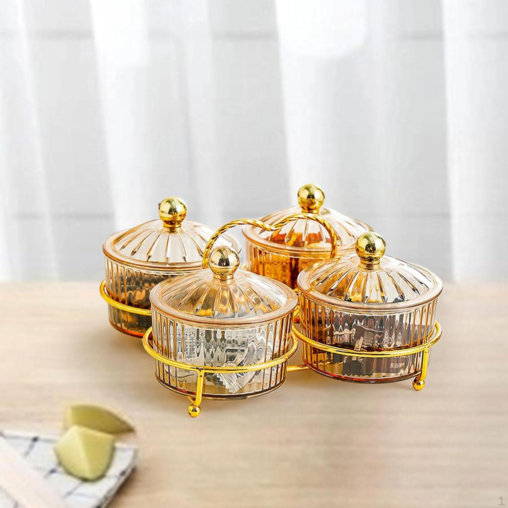 Divided Dried Fruit Plates Appetizer Serving Tray Food Storage Box Dishes for