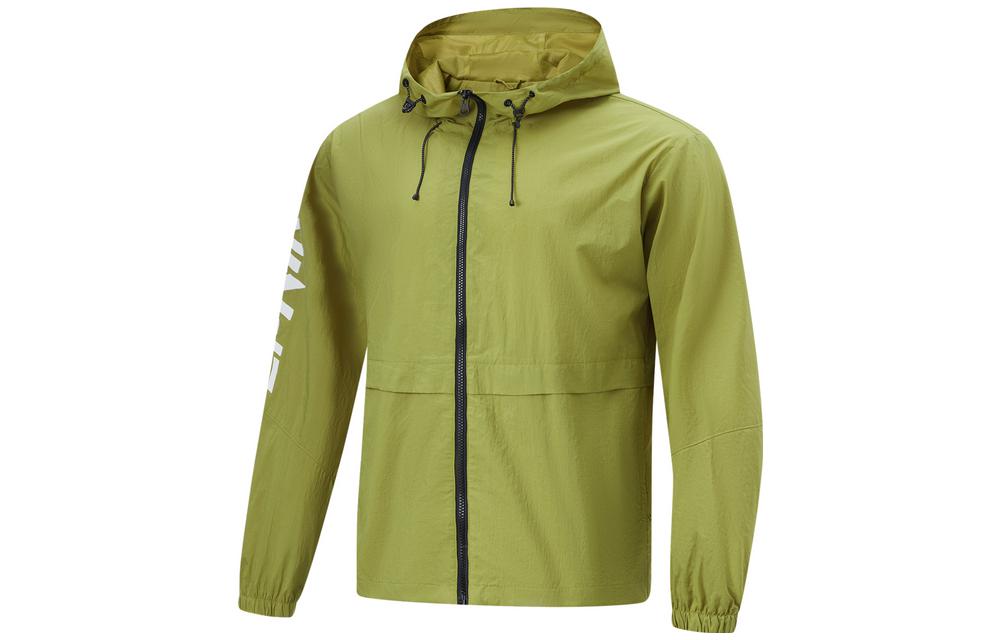 Li Ning Fitness Series Breathable And Waterproof Sun Protection Clothing Men s Water Moss Green AFDU679-5 XL