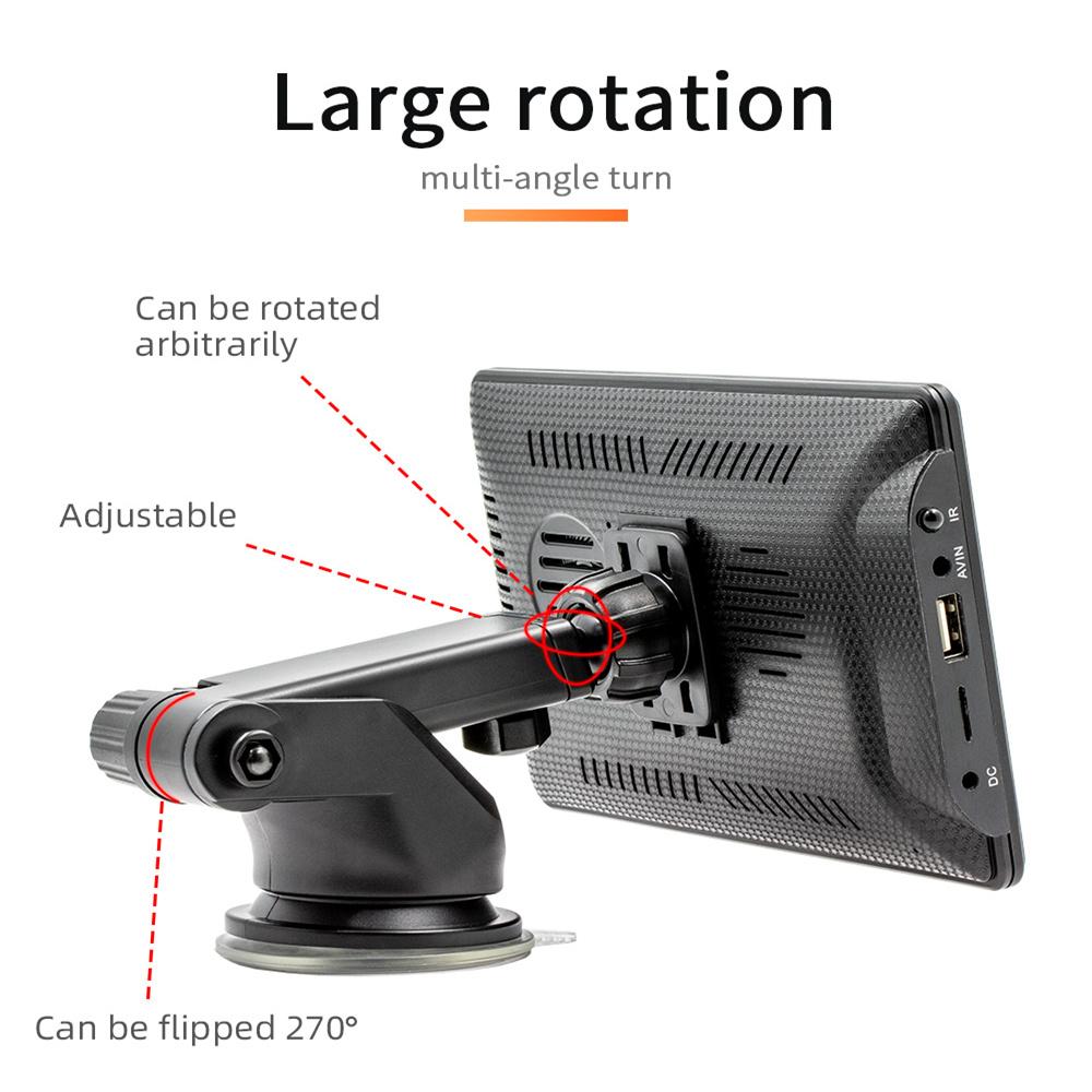 Portable 7" HD Touch Screen Multimedia Player  Compatible with  Wireless CarPlay Android Auto Mirror Link