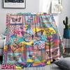 Butterfly Decoration Print Flannel Blanket, High Quality Comfortable for All Seasons, Home Decor, Warmth and Comfort, Perfect for Christmas Gifts19