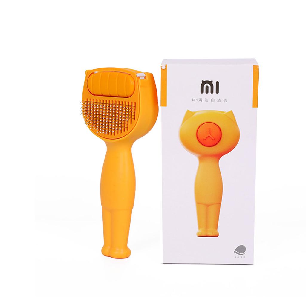 Perie pentru păr de pisicuță pentru câini și pisici Instrument de îngrijire a animalelor de companie Îndepărtează blând subpelul - căderea și părul încurcat