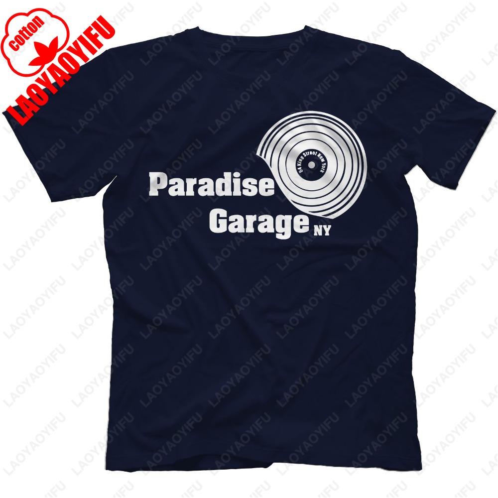 T-shirt Paradise Garage Cotone Disco House Larry Levan Salsoul Chicago Moda Estiva Casual Cotone Regolare Abbigliamento Uomo