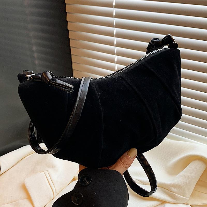 

Новая осенняя мода Повседневная и простая сумка кроссбоди и сумка-пельмень на одно плечо из Франции