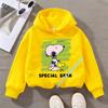 Snoopy children's hooded sweatshirt for boys, girls, casual top with cartoon print, long sleeve, autumn/winter collection