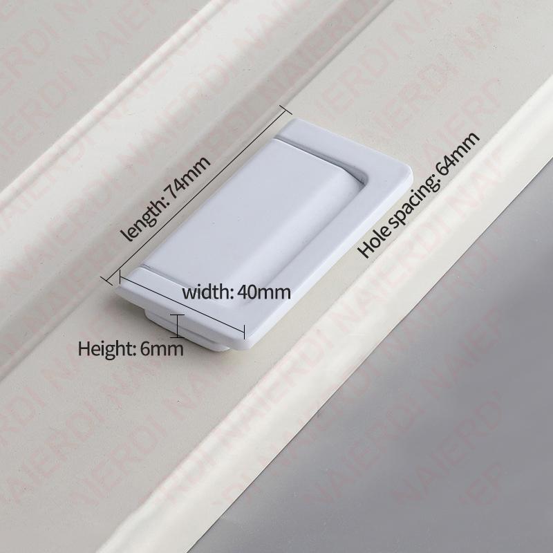 NAIERDI White Long Cabinet Handles Aluminum Alloy 800-1200mm Hidden  Furniture Handle Drawer Knobs Cupboard Pulls