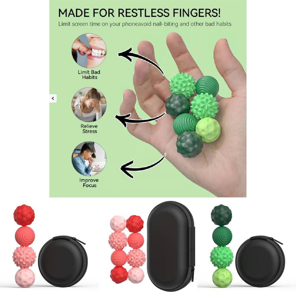 Sensory Silicone Magnetic Fidget Balls For Stress Relief And Focus