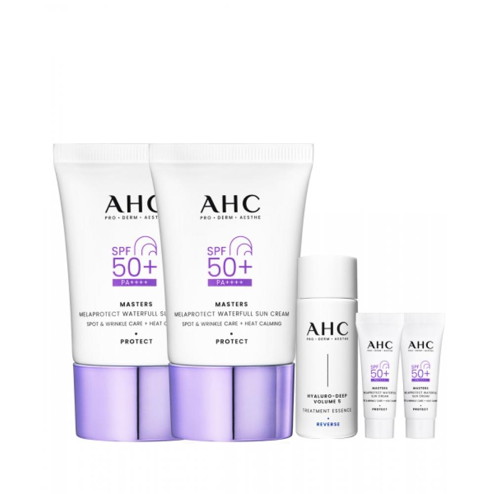 Ahc New Masters MelaProtect Waterful Sun Cream 2 + Free 2 X Waterful SunCream+20ml Pro Shot Essence NONE