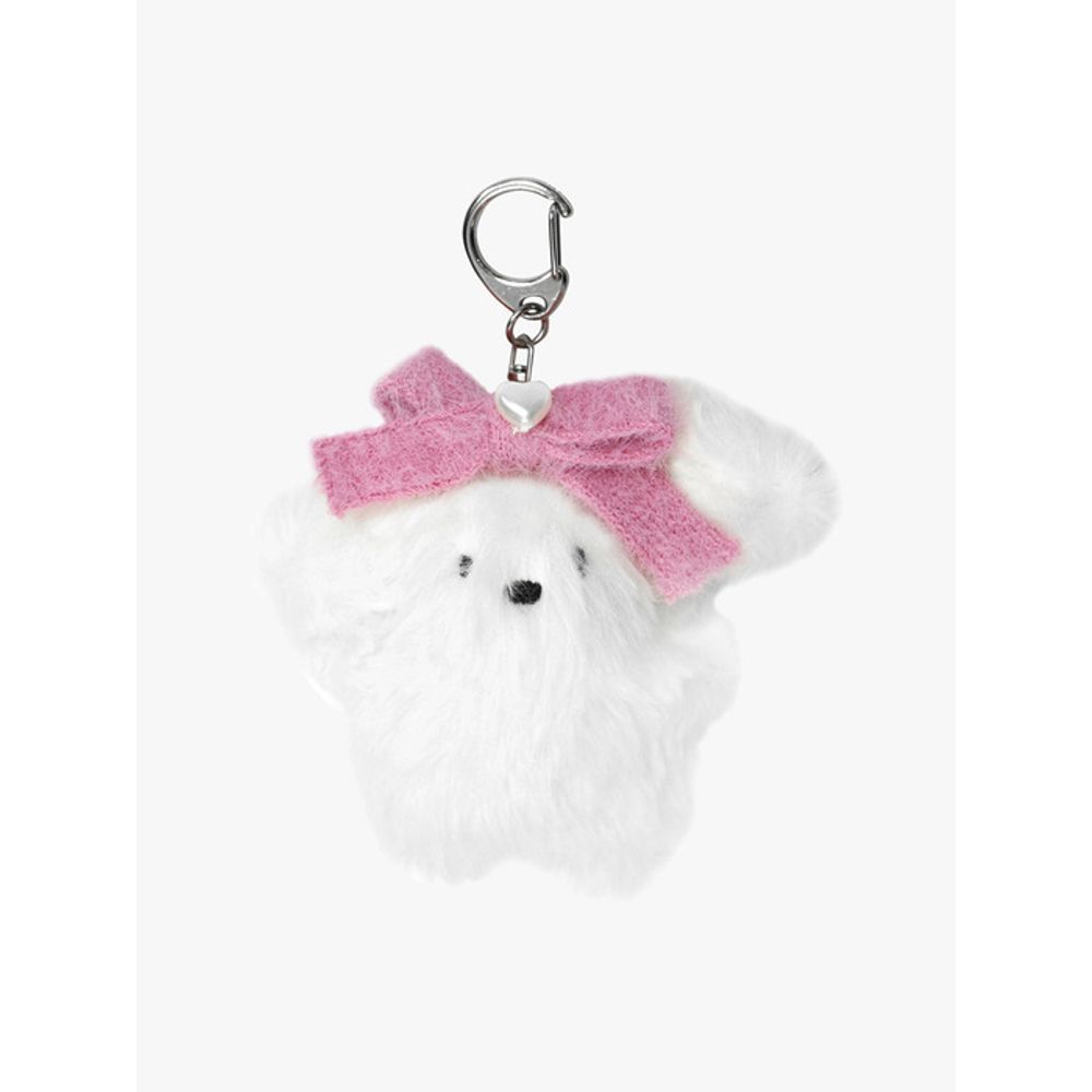 PINK PINEAPPLE PINKY RIBBON KEYRING_PINK