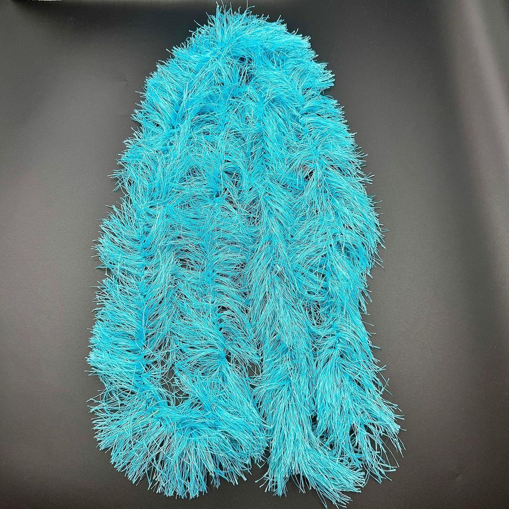 2m Faux Fur & Down Feather Plush Strips for Costume Simulations