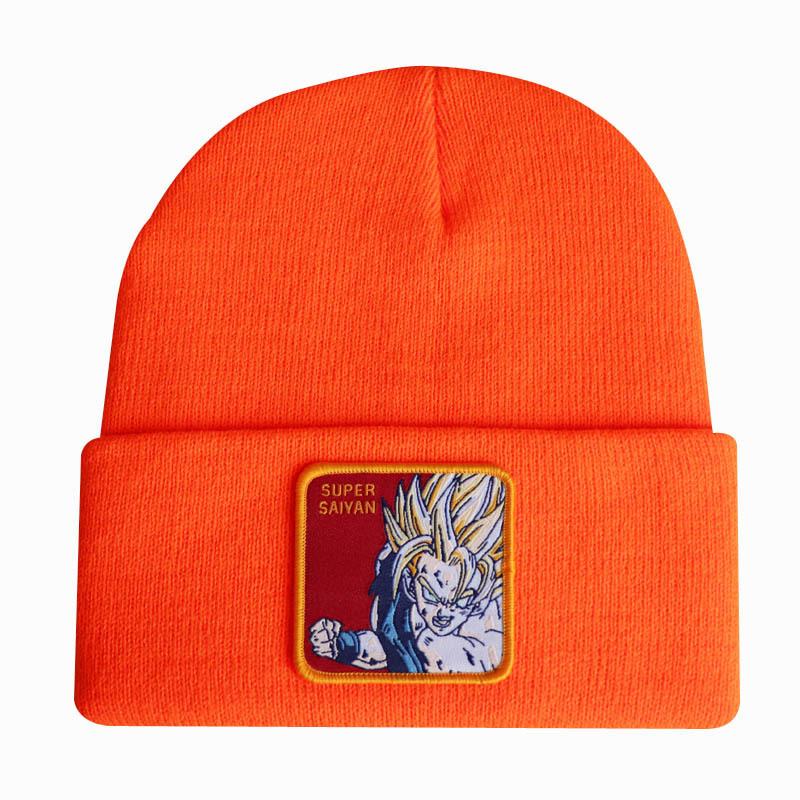 Anime Dragon Ball Son Goku Super Saiyan SUPER SAIYAN Knitted Hat, Woolen Hat, Ski Pullover Hat