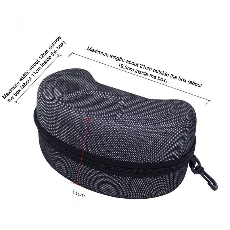 1PC Ski Snowboard Goggles Box Hard EVA Portable Protection Carrying Case Water Resistant Shockproof Shell Ski Accessories