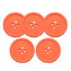 Coasters 8.8CM Button Styling Easy Cleaning High Flexibility
