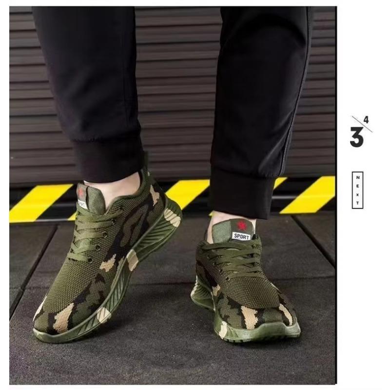Výprodej Nové maskáčové boty pro muže a ženy Jarní a letní outdoorové turistické boty Studentské trendy Vojenské tréninkové boty