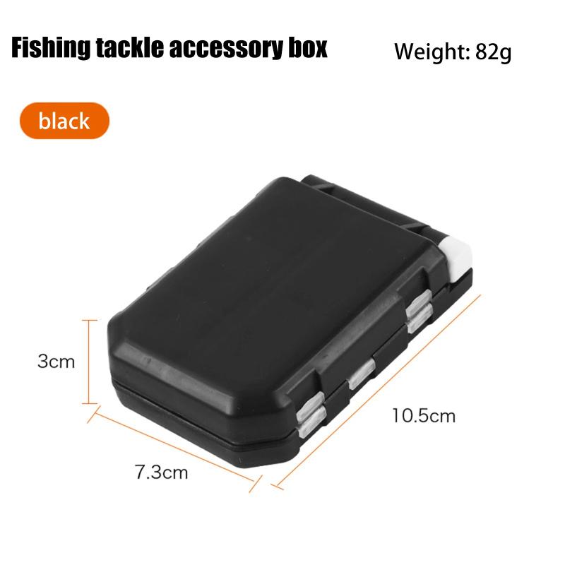 

Waterproof Storage Fishing Tackle Box With Removable Dividers Large Capacity Easy Carrying For Different Bait Hooks S чёрный