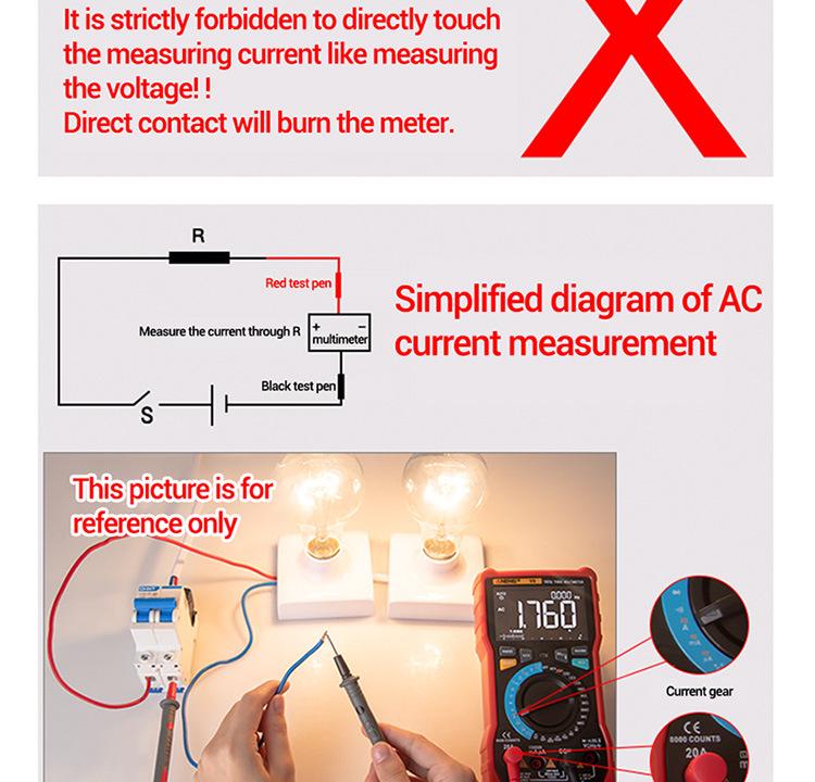 ANENG DT9205A High Precision Electrician's Digital Multimeter
