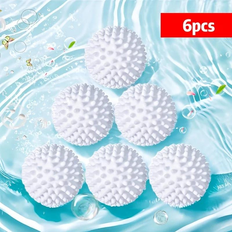 

6pcs Silicone Laundry Ball, Anti Fouling Drum Laundry Ball, Essential Cleaning Supplies for Laundry laundry reusable