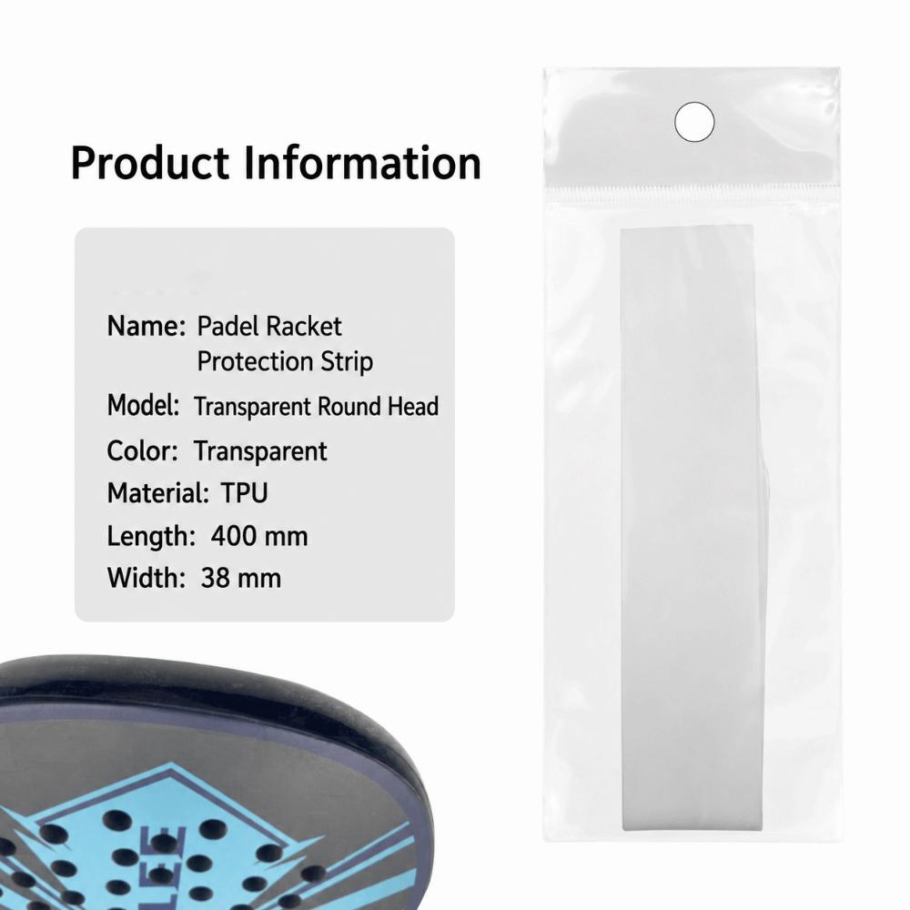 High Elastic Pickleball Racket Edge Sticker TPU Paddle Head Edge Tape  Tournament Use