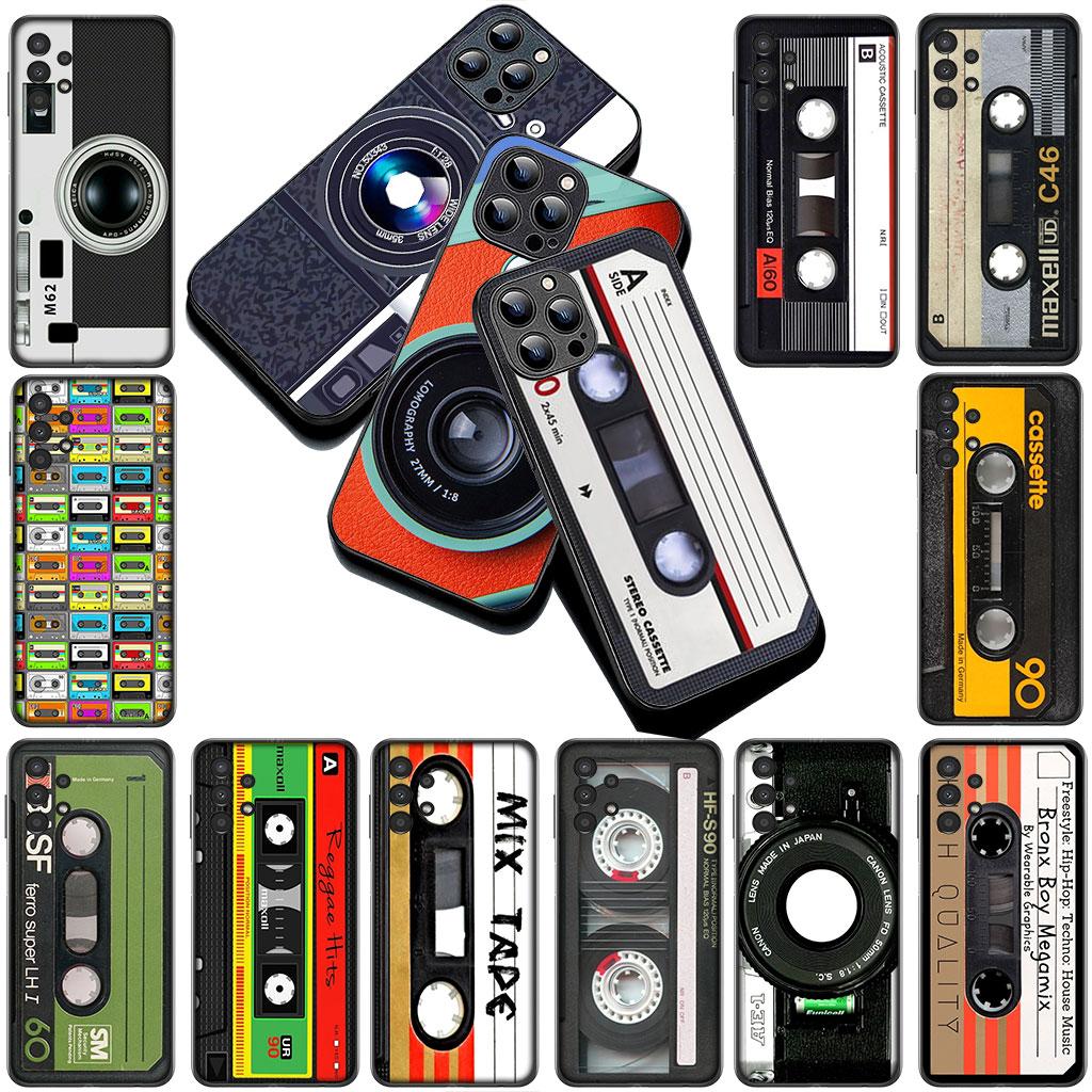 Phone Cover for Apple iPhone 17 Pro XS Max Air 6 Plus X 5 + SE 2022 SE2 16E XR Case  Retro Camera Vintage Cassette Tape Old