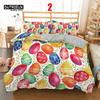 Soft Easter Eggs Bedding Set 3D Print Rabbit Cartoon Eggs Duvet Cover Polyester Pillowcase Greetings and Presents For Easter Day