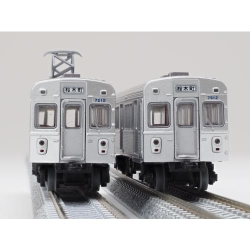 Tomytec Railway Collection, Tokyu Corporation 7200 Series Toyoko Line Non-Air-Conditioned Cars, 4-Car Set, Diorama Supplies, 334330