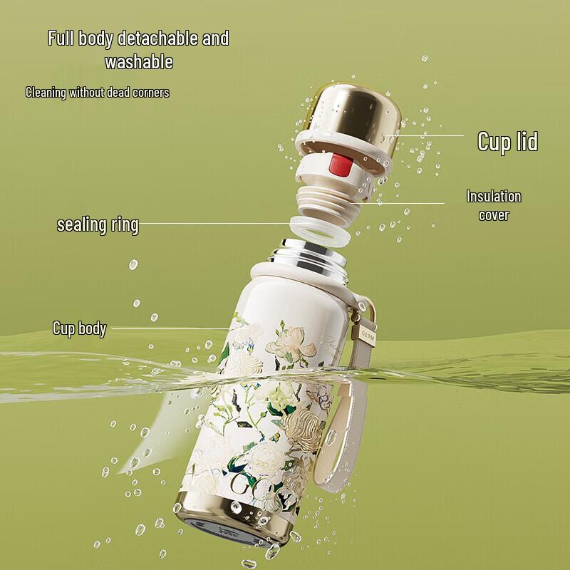 Bouteille d'eau isotherme en acier inoxydable Germ Gogh Iris