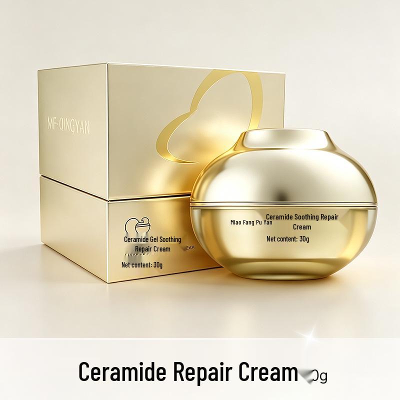 Miao Fang Qing Yan Ceramide Repair & Firming Face Cream - Moisturizes, Soothes, and Reduces Fine Lines Ceramide Repair Cream