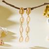 Shell Fringe Earrings Long Vacation Style Pendant Earrings Women's Fashion Trend Daily Accessory