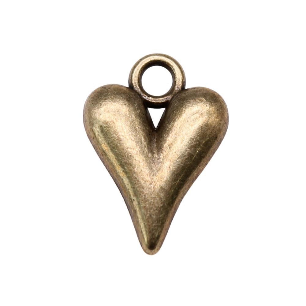 Filigree Heart Charms Antique Alloy Pendants For Vintage Floral Jewelry