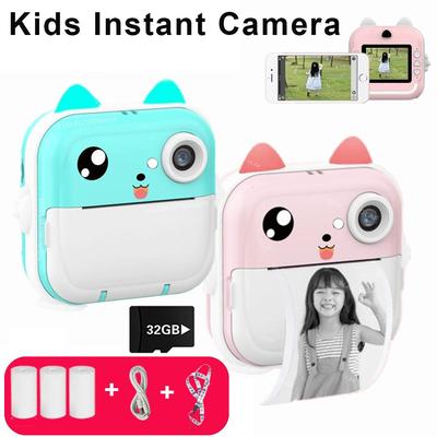 Instant Print Photo Kids Camera Mini Thermal Printer Video Digital Children Camera For Photography Educational Toys Gift