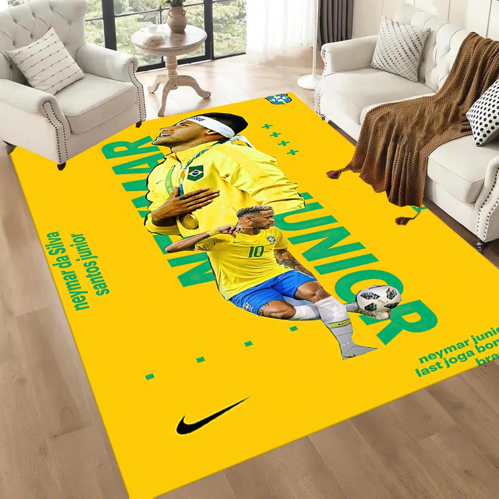 Neymar Jr. Dywaniki Brazil Legend Square to świetny wybór do salonów, sypialni, wystroju domu oraz jako prezenty.