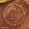 Hot-Selling Bridal Pendant Necklace & Earring Set - Fashionable Jewelry for Banquets