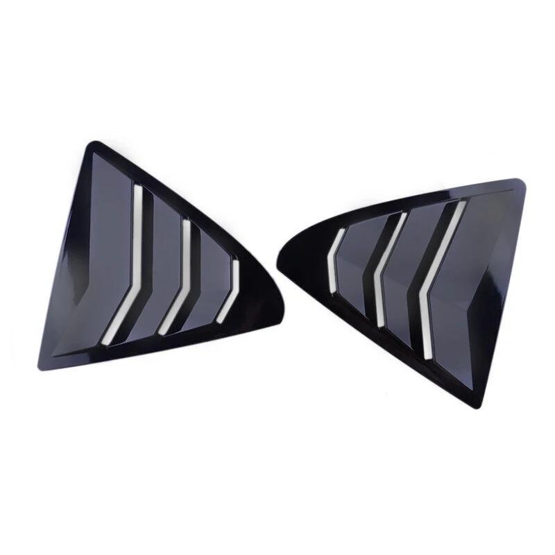 For Lexus IS300 IS250 200t 2013-2019 Car Rear Louver Window Side Shutter Cover Trim Sticker Vent Scoop ABS Carbon Fiber Auto