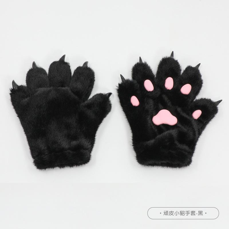 Animal Wolf Mask Cosplay Costume Accessories Furry Faux Fur Dog Fox Full Head Therian Masks Anime Dress Up Party Cosplay Props