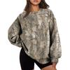 Women Tree Print Crew Neck Loose Long Sleeve Casual Fashion Sweatshirt