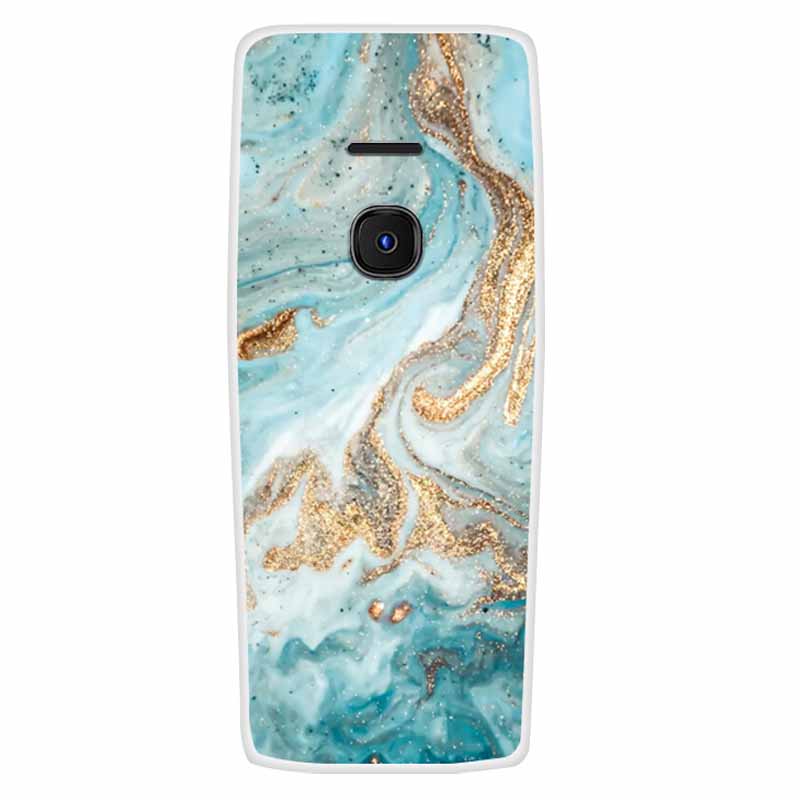 For Nokia 8210 4G Case Soft Silicone Space Landscape Covers for Nokia 6300 4G Cases Colorful Bumpers Cat Phone Protective Bags