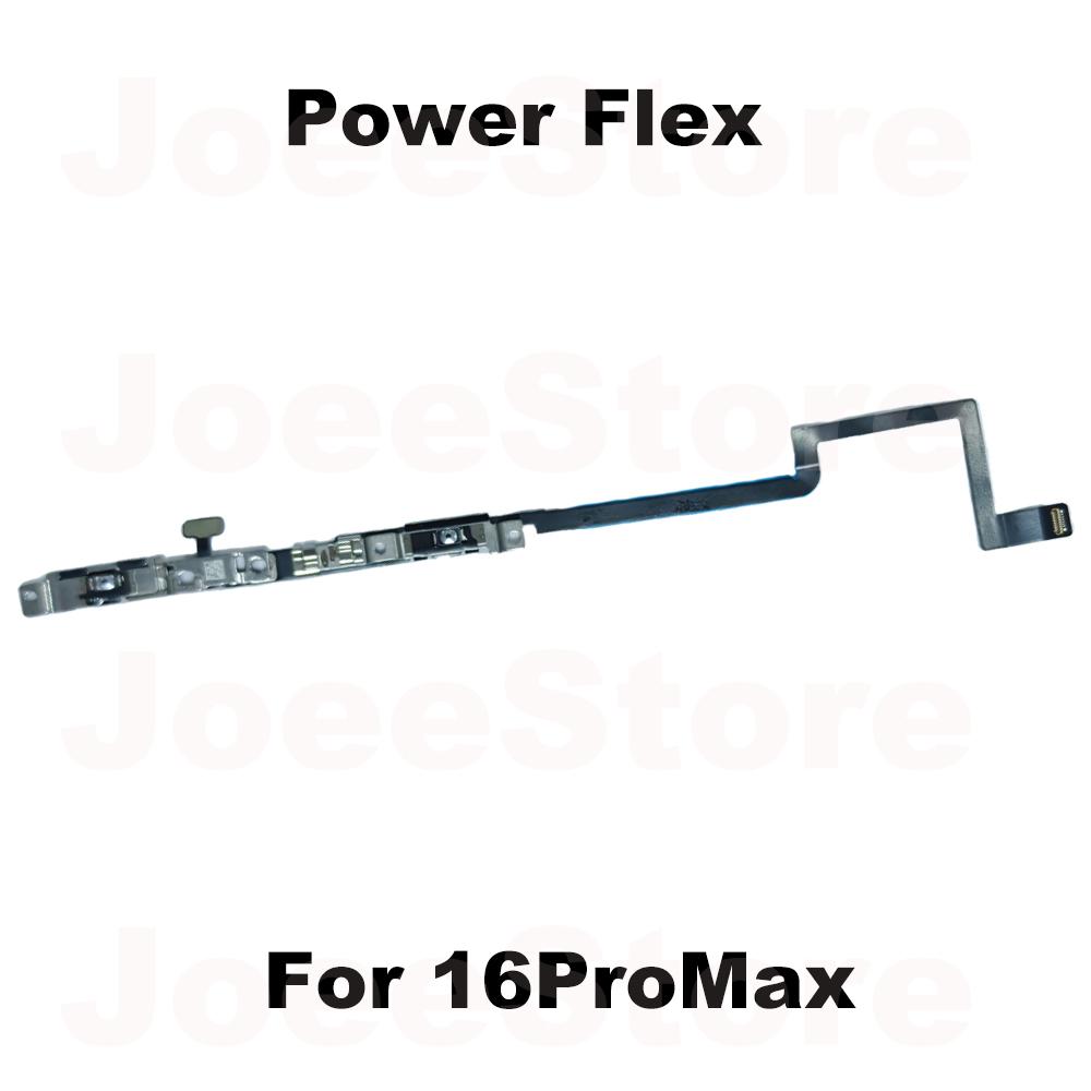 1pcs Power Volume Button Mute Switch Flex Cable for iPhone 15 16 Pro Max Plus Volume Button Control Cable Repair Part
