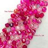 Natürlicher Stein Facettiert 6-10mm Gedrehte Perlen für Handgemachte Armbänder, Halsketten, Trendige Schmuckaccessoires