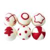 6Pcs Christmas Wool Ball Hanging Pendants Lightweight Christmas Tree Decor Hanging Ornaments Home Party Decorations