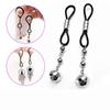 Metal Nipple Clamps Chest Clitoris Stimulation SM Fetish Restraint Small Bell Breast Clips BDSM Sex Toys