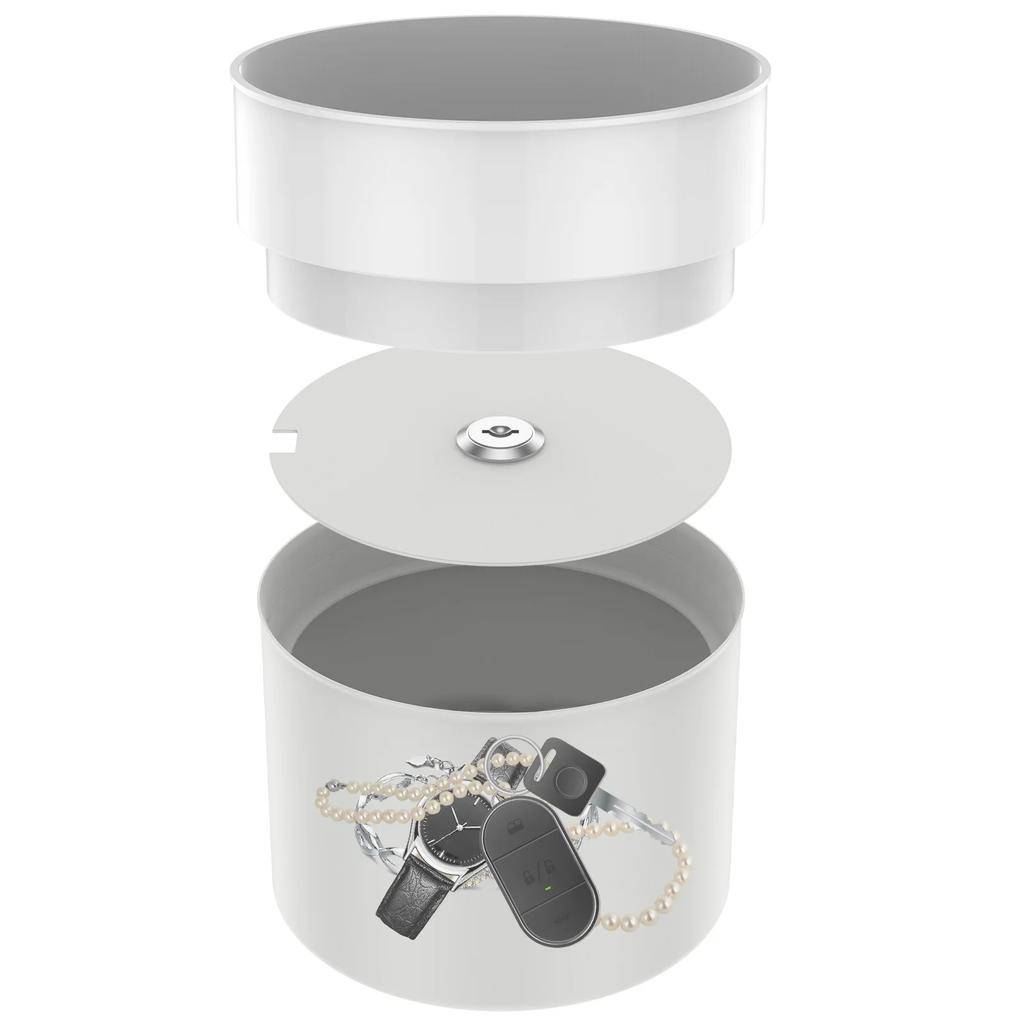 2 Layer Flower Pot Storage Box Hidden Safe Metal Flower Pot PiggyBank Decorative Secret for Hiding Cash Jewelry Key Ring Watches