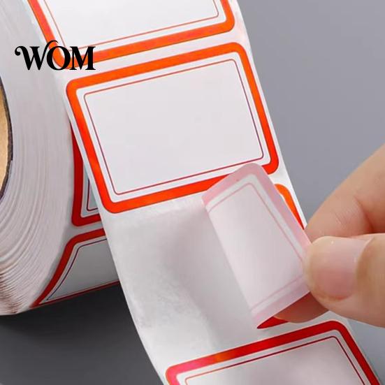 No Residue Labels 500 Pcs Label Stickers, Color Coding Self-Adhesive Name Tags, Waterproof Tags Removable for Handwriting File Folders, Price Shelves