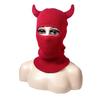 Cow Horn Hooded Knitted Halloween Cosplay Hat