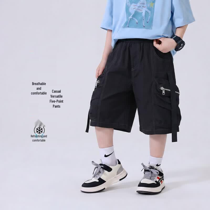 Boys  Summer Cotton Cargo Shorts 140