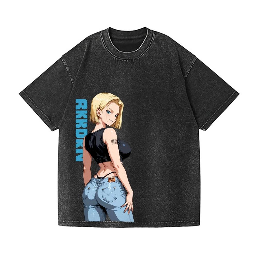 Wash Japanese Design T-Shirt High-quality Streetwear Is Suitable for Both Summer Men Women
