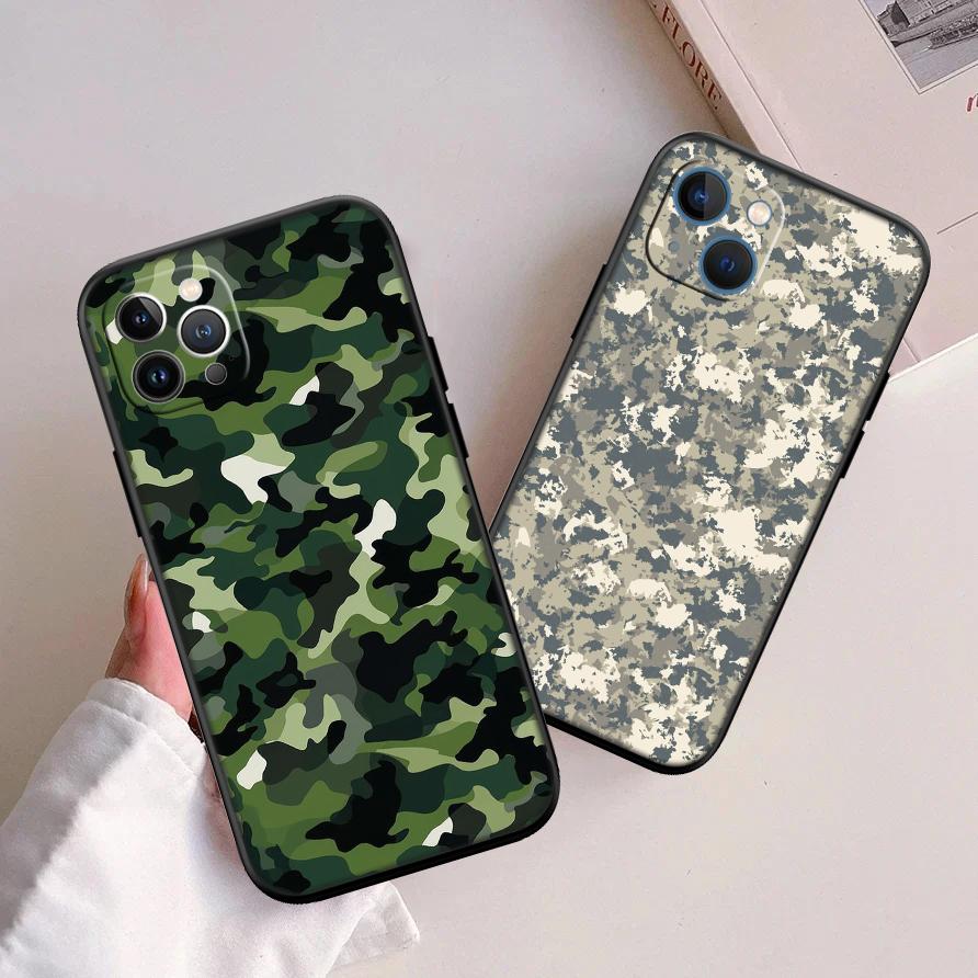RA7 Camouflage New High-End Shell Phone Case for iPhone SE X XS XR 16E 17 11 Pro Max 8 7 6 6s Plus Air