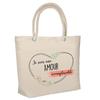 Beach Bag - PLANETEE - Insulated Irreplaceable Love - Cotton - Large Capacity - Printed In France