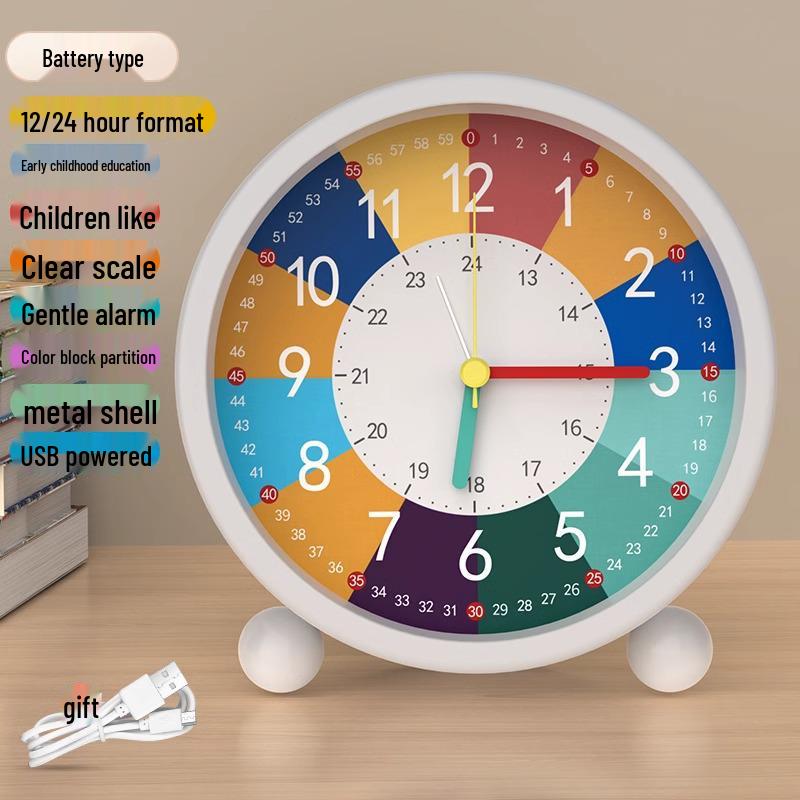 2024 Student Wake-Up Alarm Clock for Kids - Strong Alarm for Boys & Girls