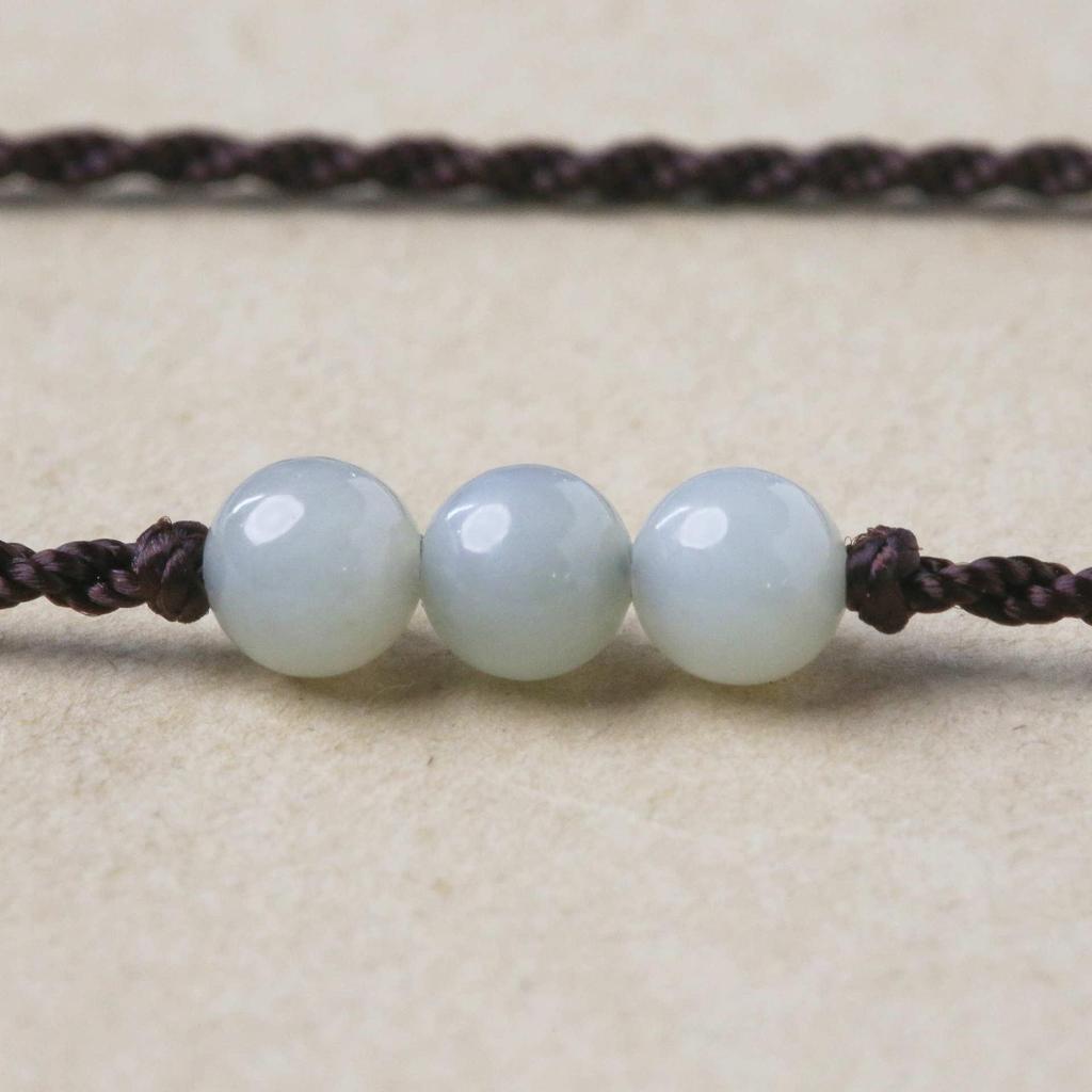 Elegant Jade Pendant Lanyard Necklace: Fine Gemstone Cord, Peace Buckle Braiding, Gold Clavicle Chain, Thin Women's Cord.