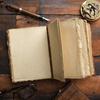 Vintage Leather Journal - Lock Closure, Book of Shadows, Grimoire Journal, Travel Writing Notebook, 240 Pages Antique Deckle Edge Paper