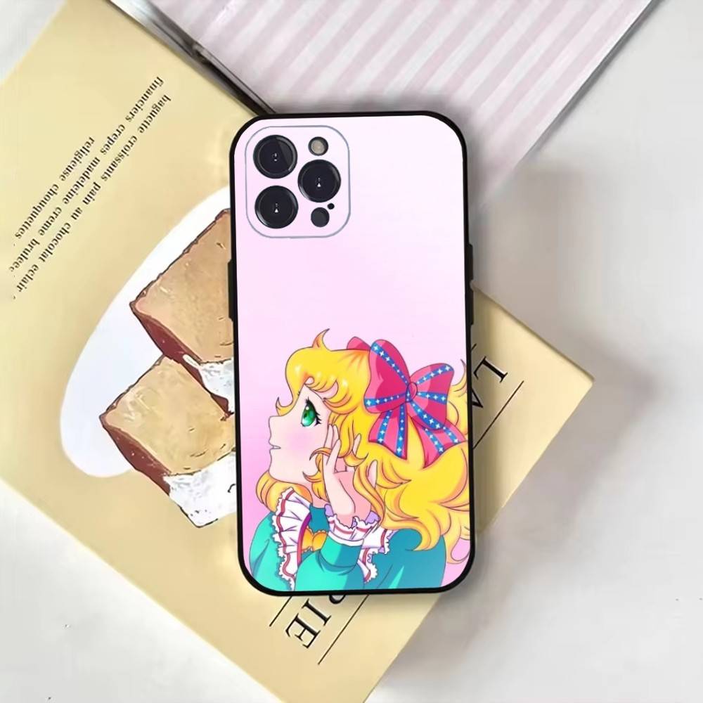 Anime Manga Candy  Phone Case For iPhone17,16,15,14,13,12,11 Plus,Pro Max,Soft Black Cover